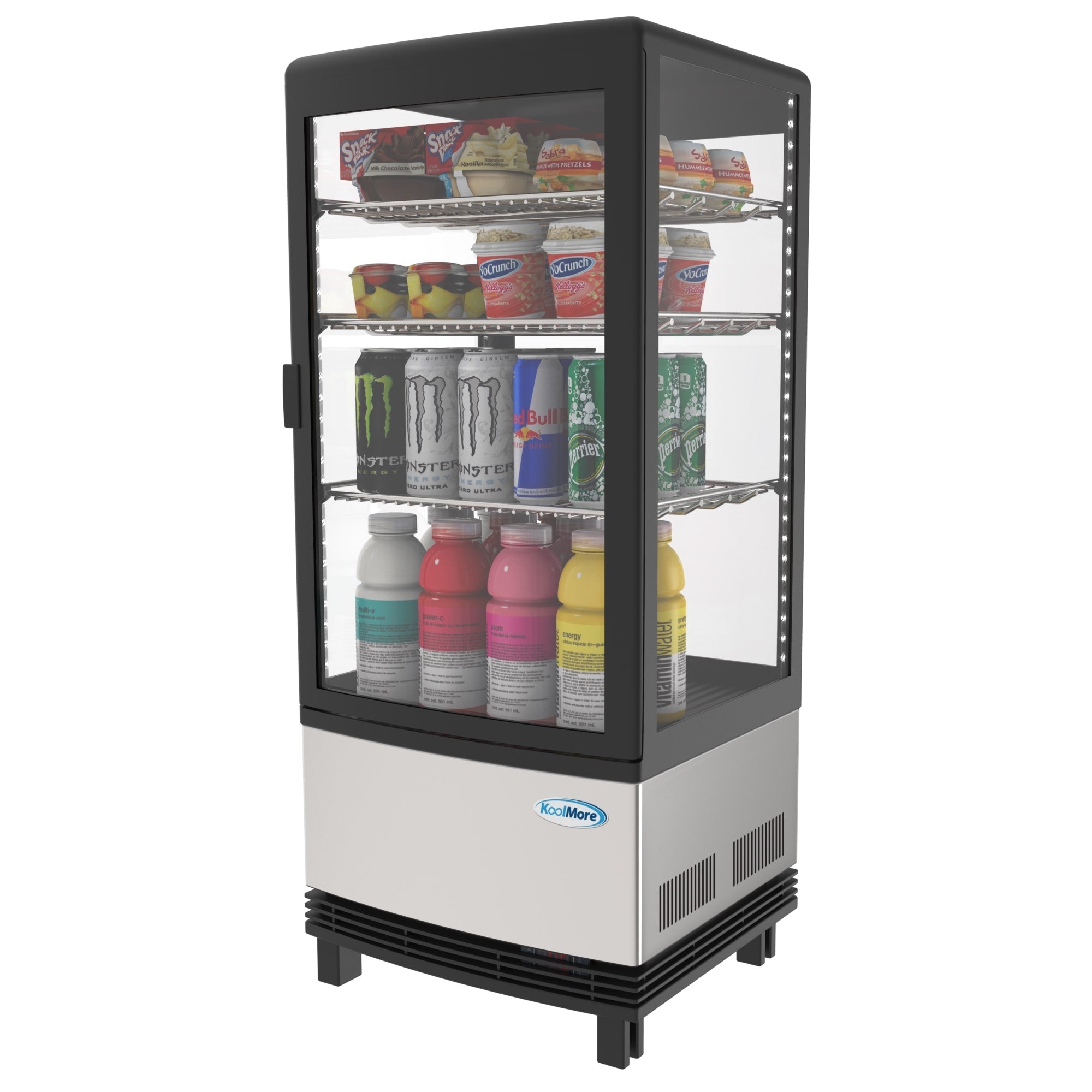 17 in. Stainless-Steel Countertop Display Refrigerator - 3 Cu Ft.
