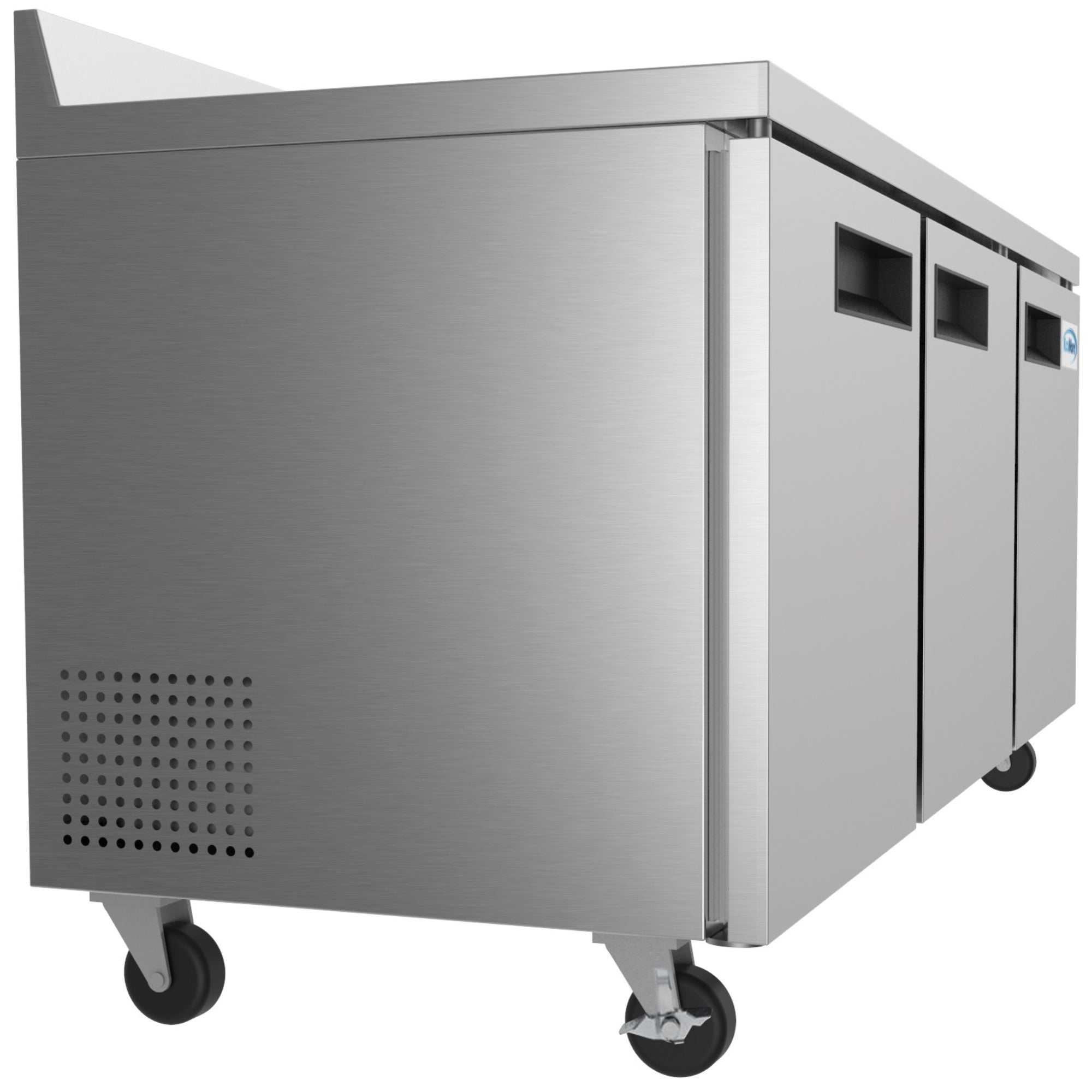 72 in. Three-Door Worktop Refrigerator With 3.5 in. Backsplash - 16.9 Cu Ft.