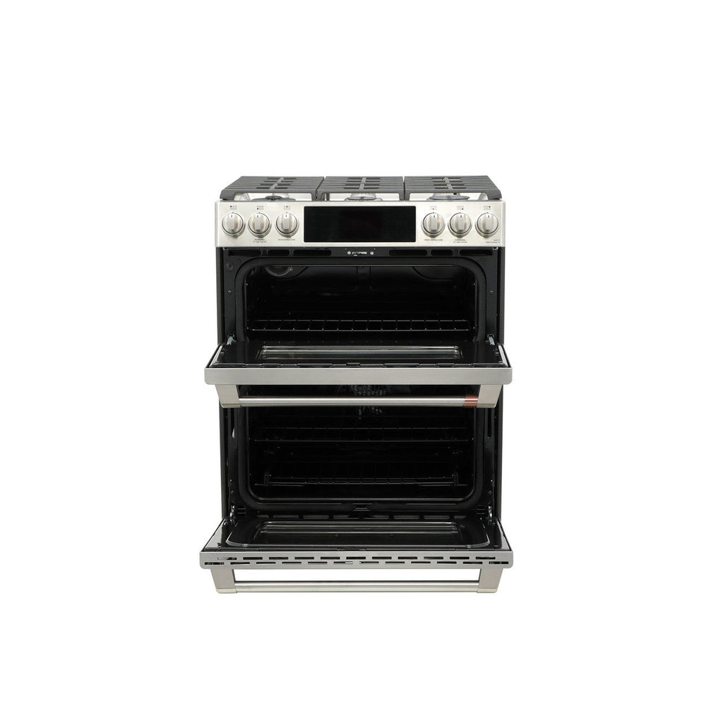 CAFÉ™ 30" Smart Slide-In, Front-Control, Dual-Fuel, Double-Oven Range with Convection