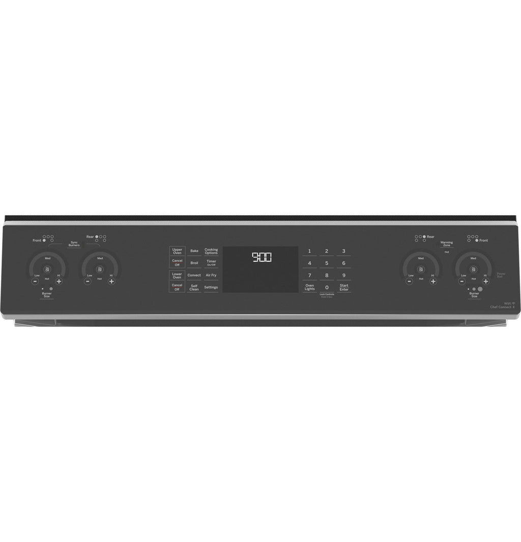 GE Profile™ 30" Smart Slide-In Electric Double Oven Convection Fingerprint Resistant Range