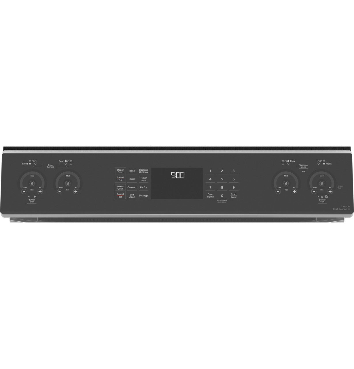 GE Profile™ 30" Smart Slide-In Electric Double Oven Convection Fingerprint Resistant Range
