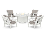 Wovendale 5-Piece Deep Seating Set with Fire Pit Table