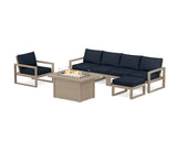 EDGE Sectional Lounge and Fire Pit Set