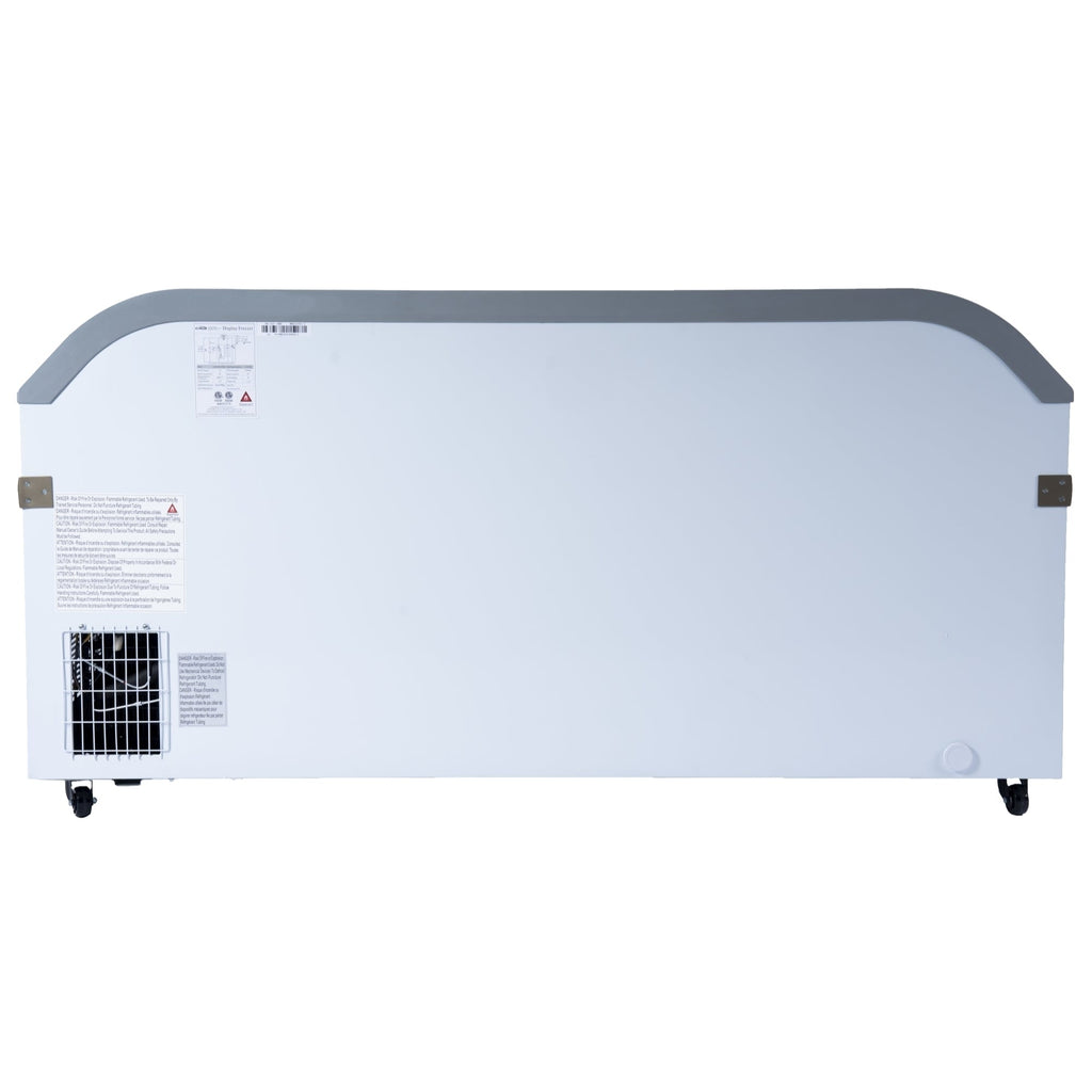 65 Inch Manual Defrost Island Chest Freezer in White, 16 cu. ft.