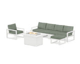 EDGE Sectional Lounge and Fire Pit Set
