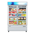 53 in. 2-Door Commercial Display Merchandiser Freezer 45 cu. ft. in White