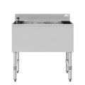30 in. Commercial Underbar Ice Bin with Siding Lid in Stainless Steel