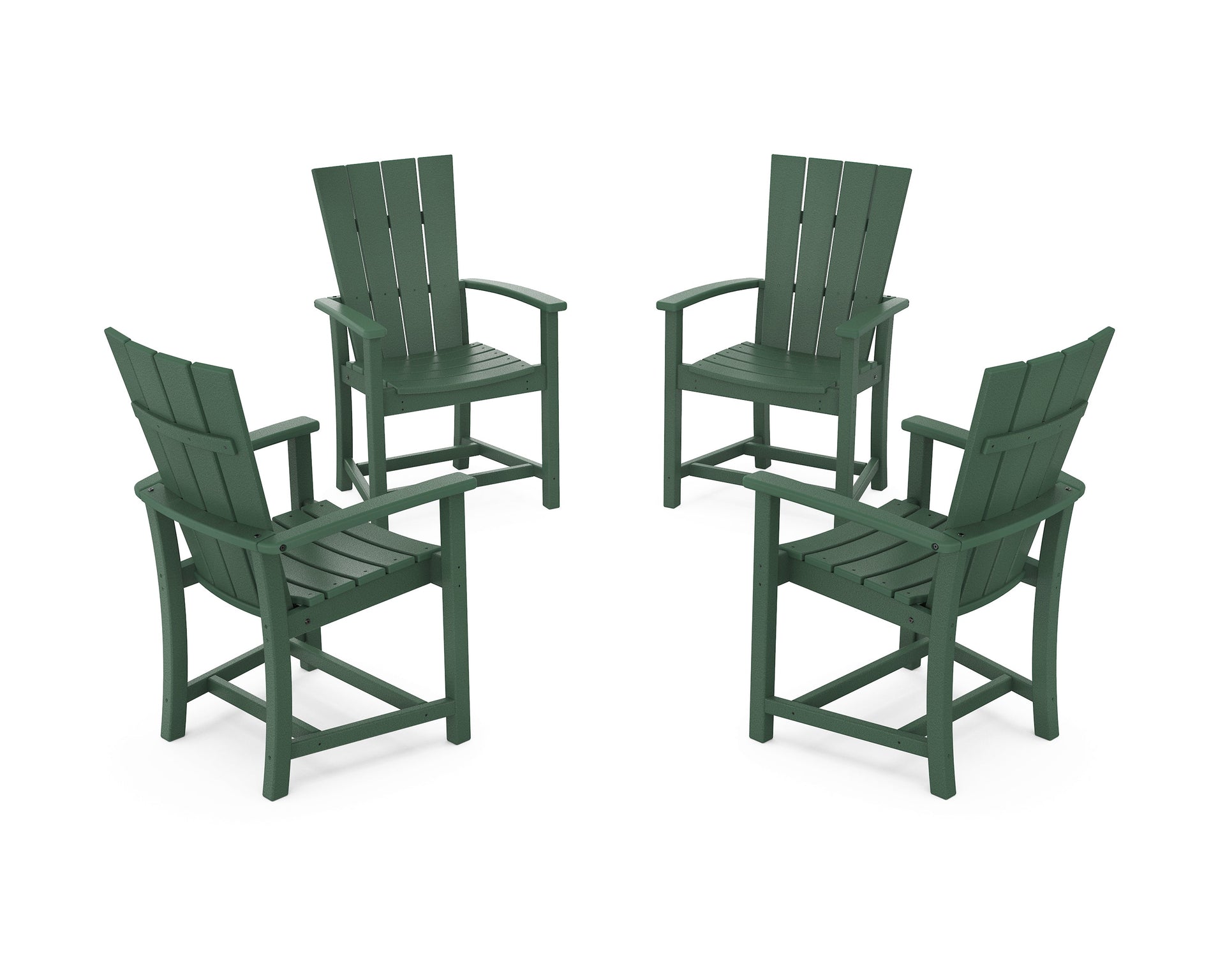 Quattro 4-Piece Upright Adirondack Conversation Set