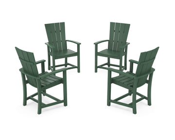 Quattro 4-Piece Upright Adirondack Conversation Set