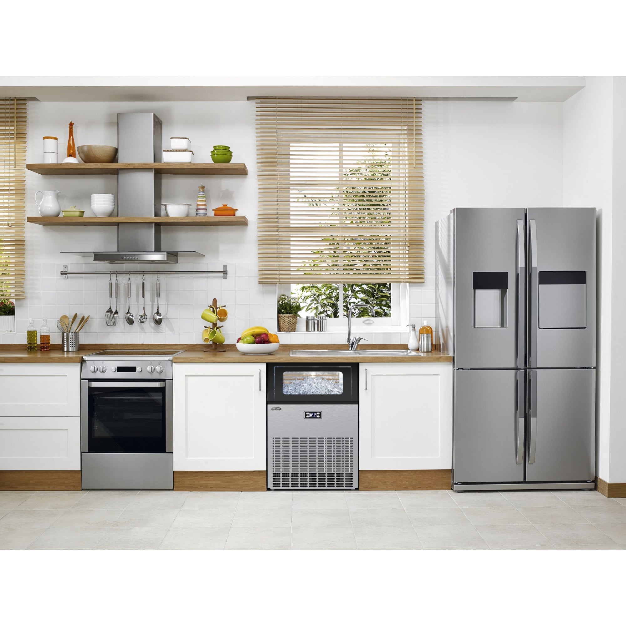 22 in. Air Cooled Undercounter Commercial Ice Maker, 198 lbs/24h.