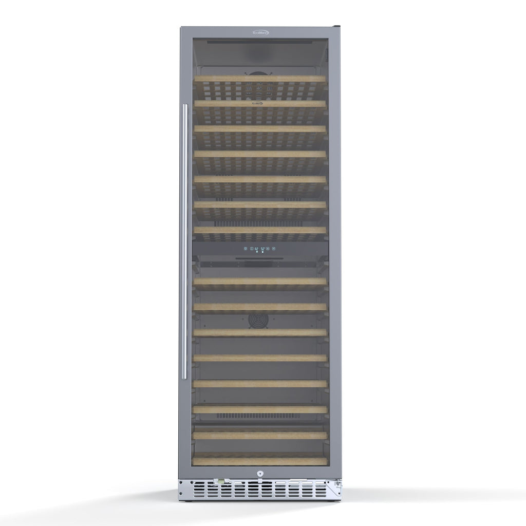 23 in. Dual Zone, Full Glass Door, Wine Cooler Refrigerator, Freestanding or Built-In Unit, 15.1 cu ft.