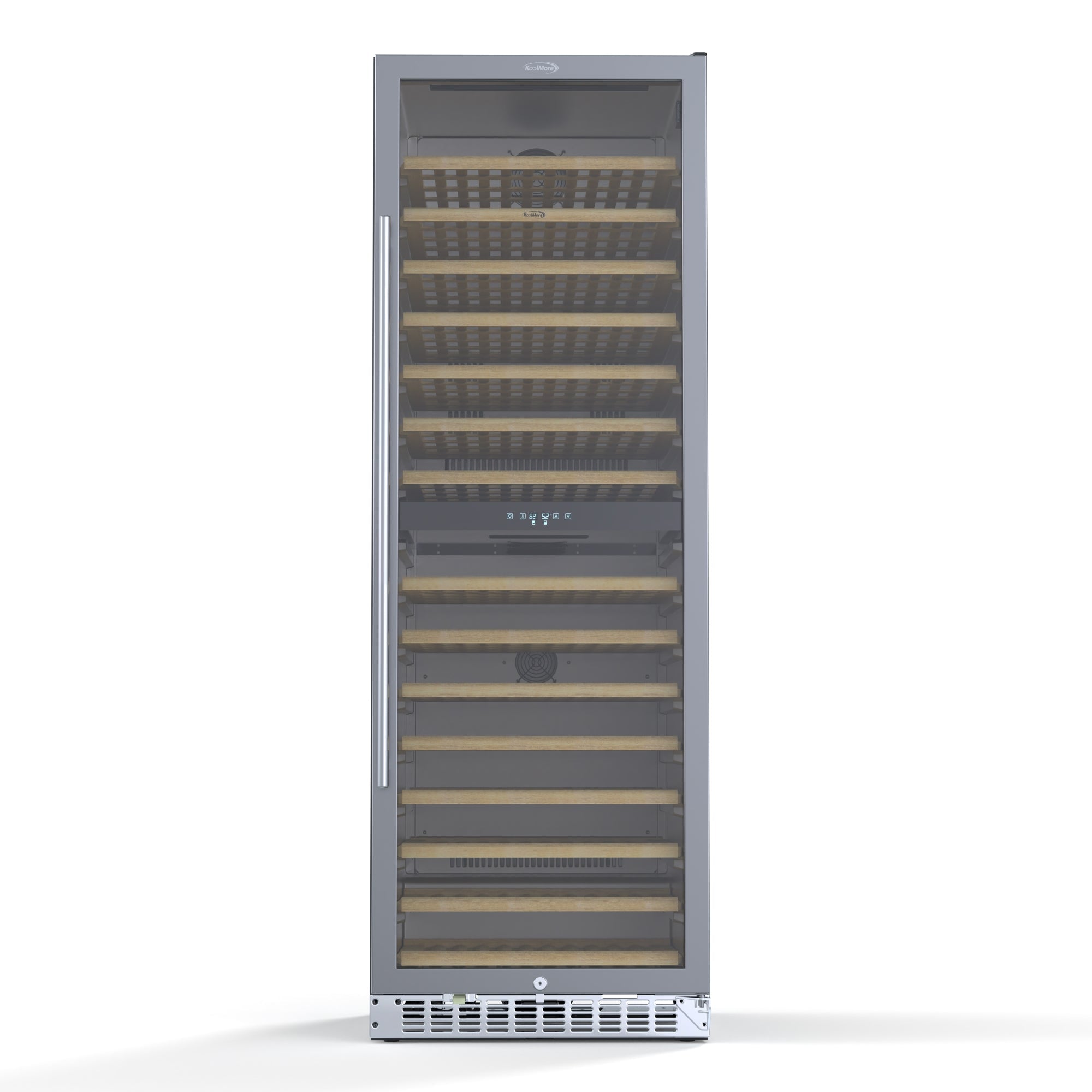 23 in. Dual Zone, Full Glass Door, Wine Cooler Refrigerator, Freestanding or Built-In Unit, 15.1 cu ft.