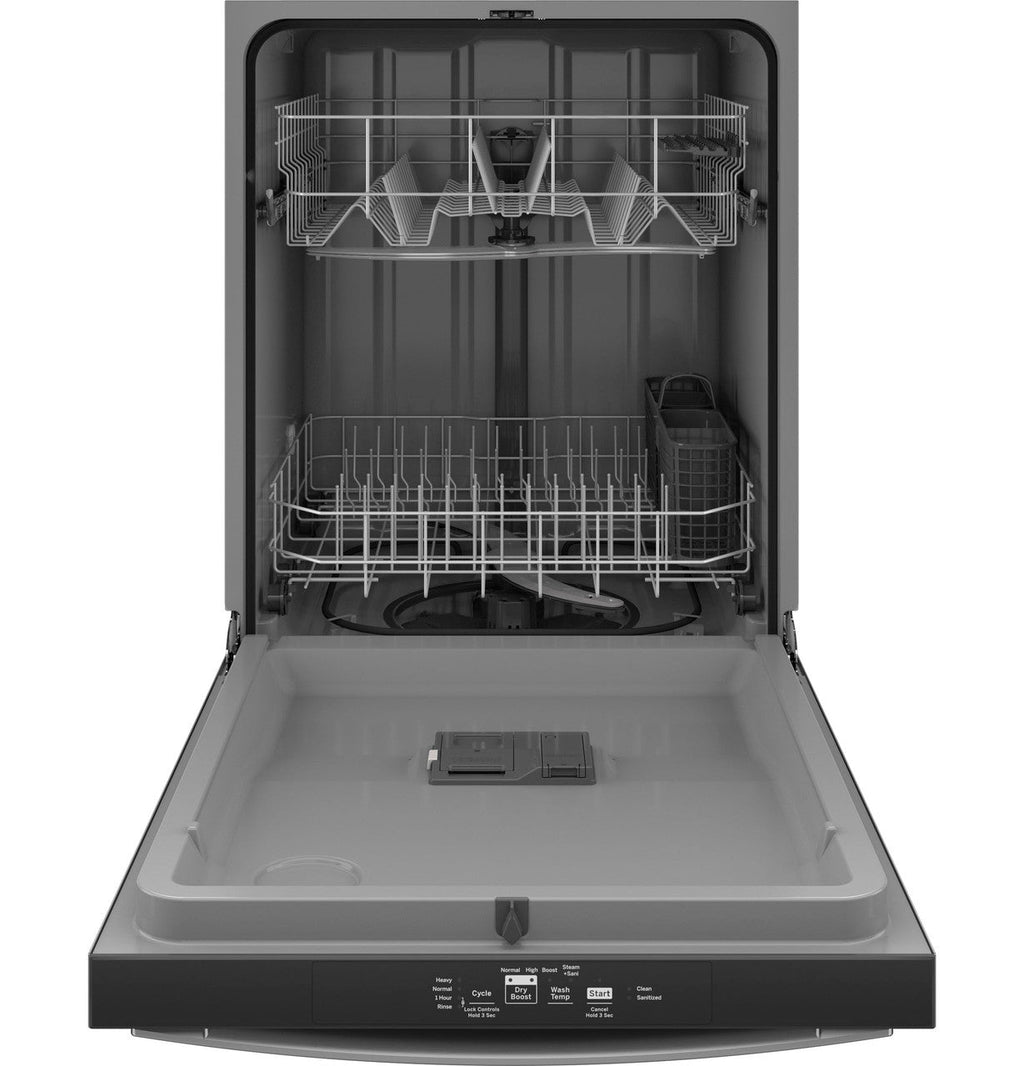 GE GE® ENERGY STAR® Top Control with Plastic Interior Dishwasher with Sanitize Cycle & Dry Boost
