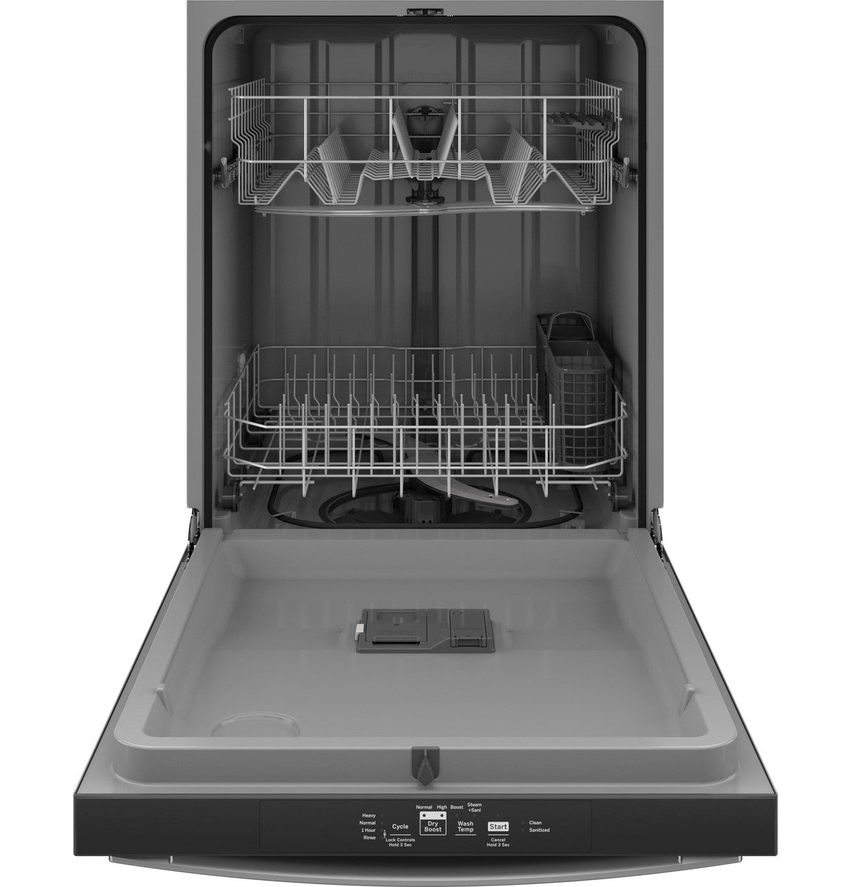 GE GE® ENERGY STAR® Top Control with Plastic Interior Dishwasher with Sanitize Cycle & Dry Boost