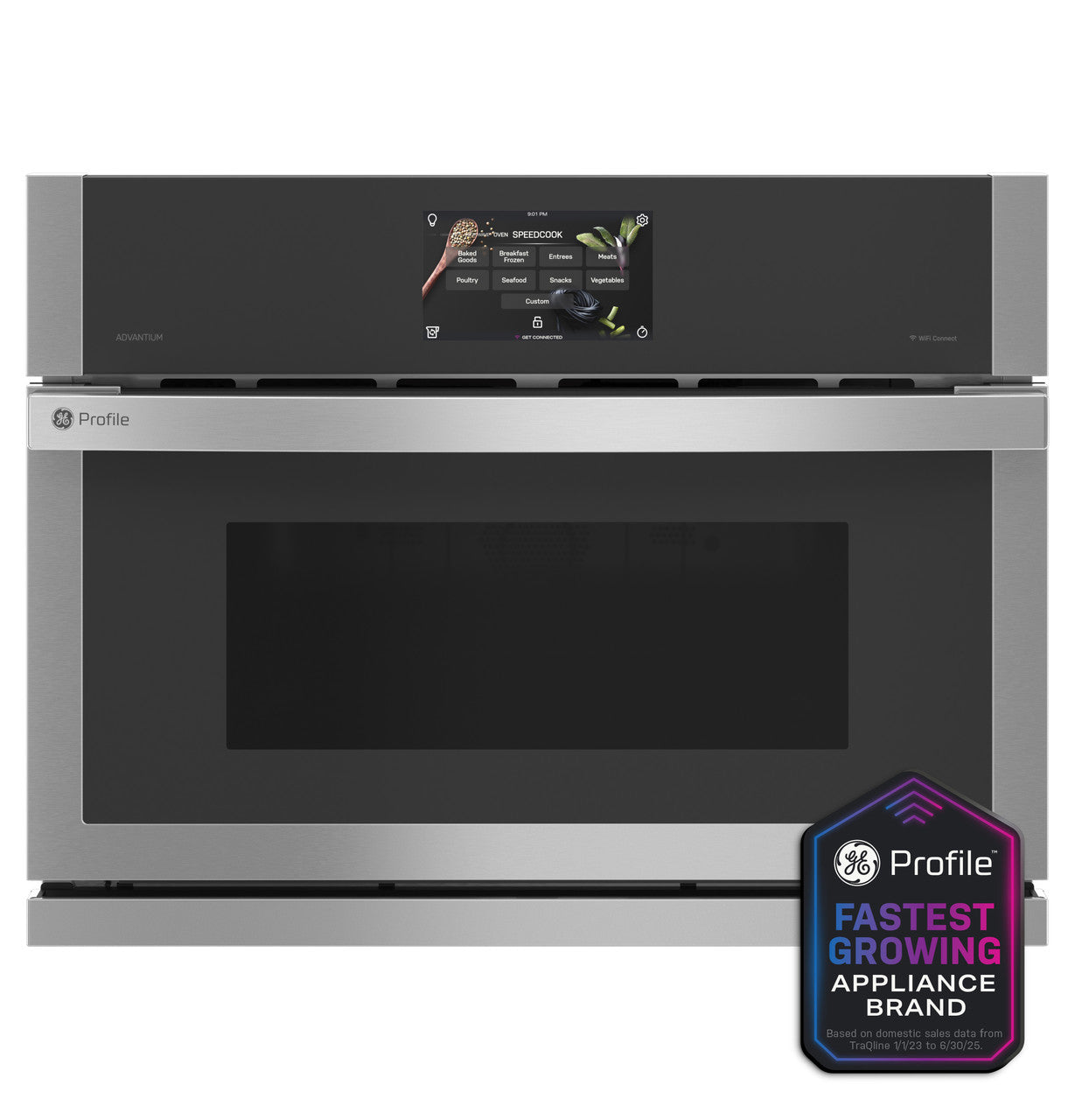 GE Profile™ 27" Single Wall Oven with 120V Advantium® Technology