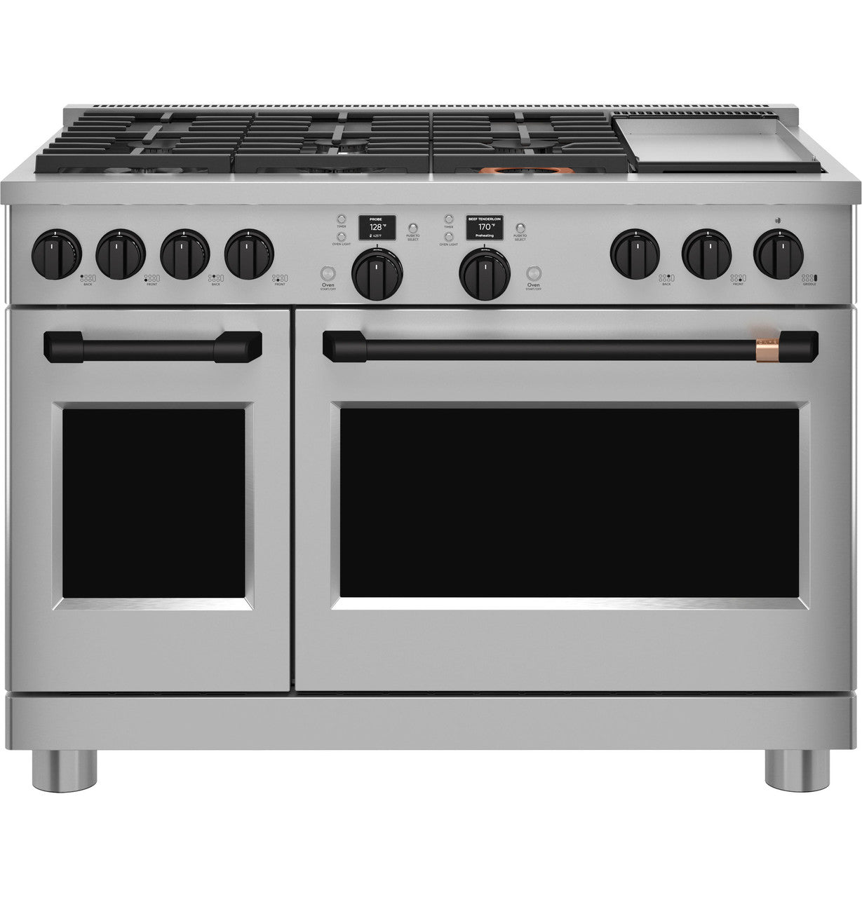 CAFÉ™ 48" Smart Dual-Fuel Commercial-Style Range with 6 Burners and Griddle (Natural Gas)