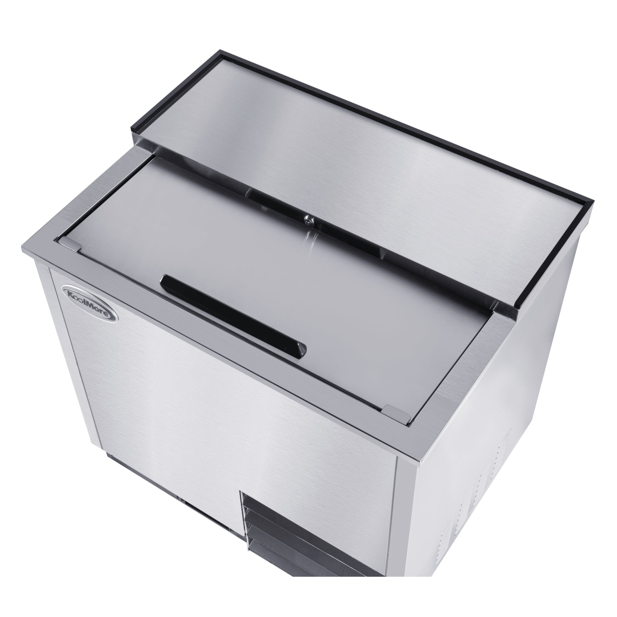 36 in. Commercial Glass Froster in Stainless Steel, ETL Listed, 9 cu. ft.