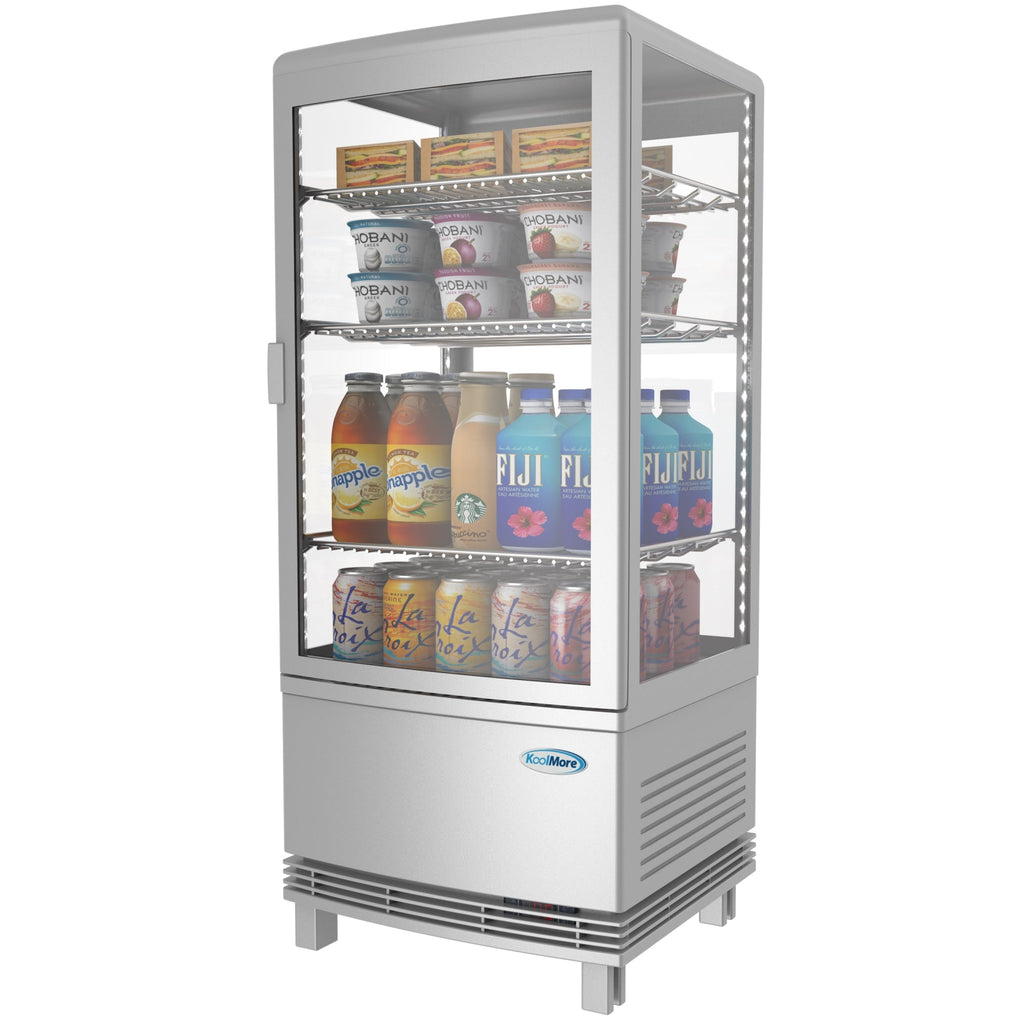 17 in. Silver Countertop Display Refrigerator - 3 Cu Ft.