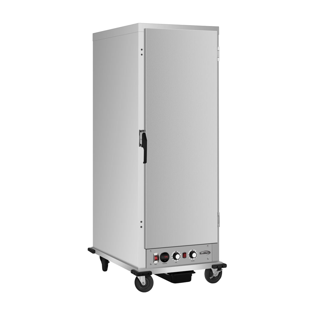 33 in. Commercial Insulated Heated Holding/Proofing Cabinet with 36-Pan Capacity and Solid Door in Silver