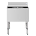 24 in. Commercial Underbar Ice Bin with Siding Lid in Stainless Steel