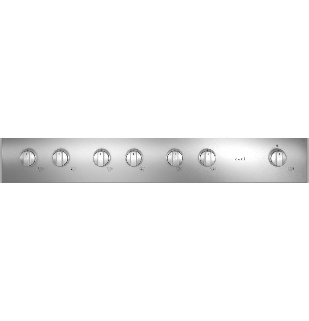 CAFÉ™ 48" Commercial-Style Gas Rangetop with 6 Burners and Integrated Griddle (Natural Gas)