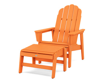 Vineyard Grand Upright Adirondack Chair with Ottoman