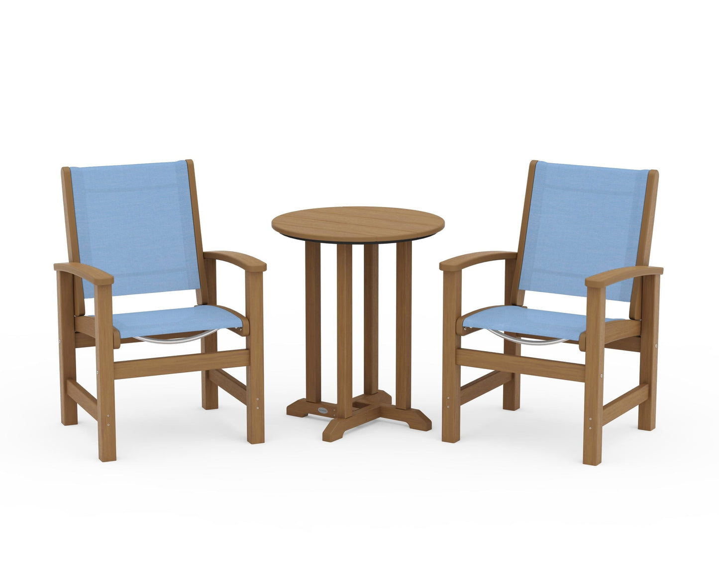 Coastal 3-Piece Round Bistro Dining Set