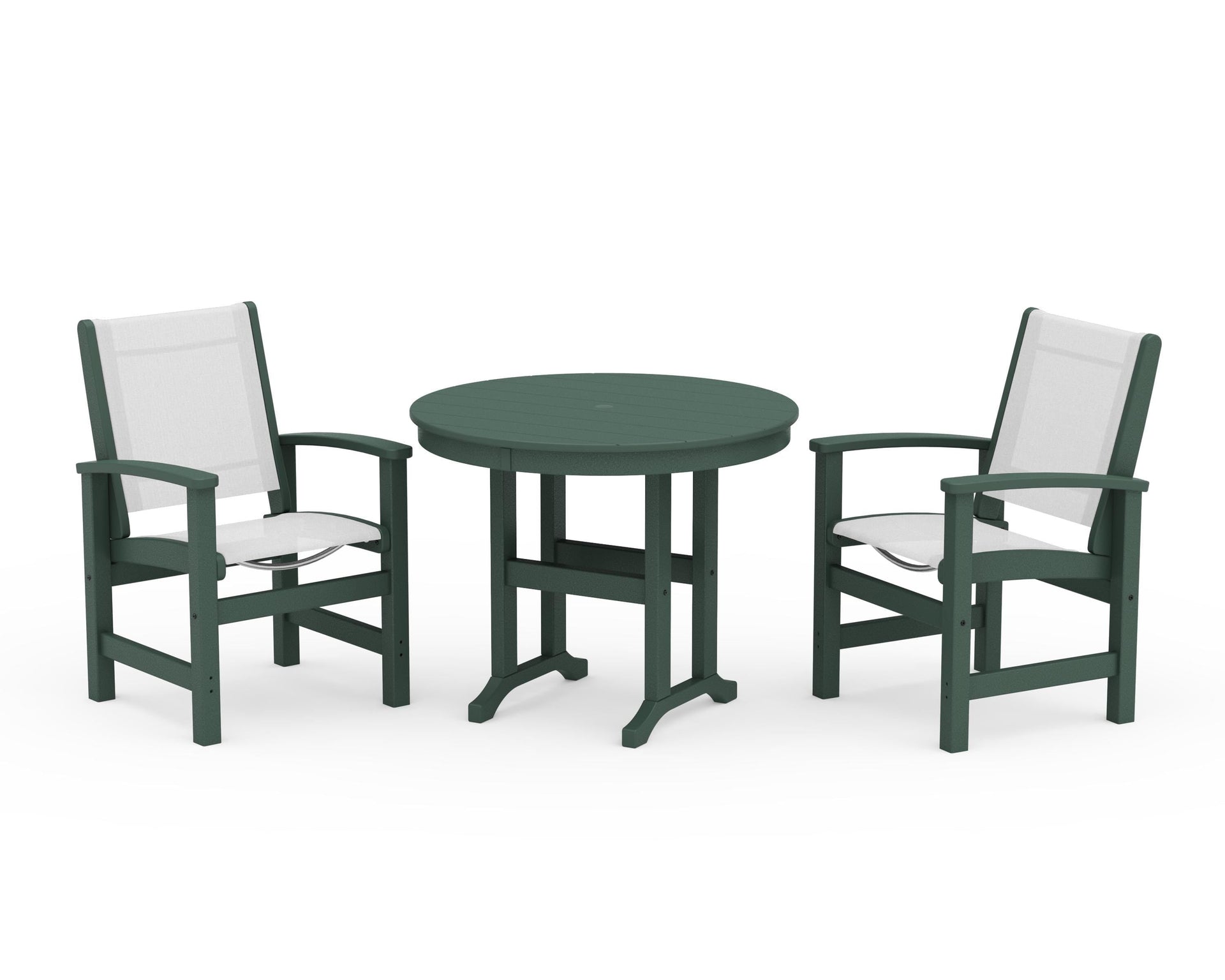 Coastal 3-Piece Round Dining Set