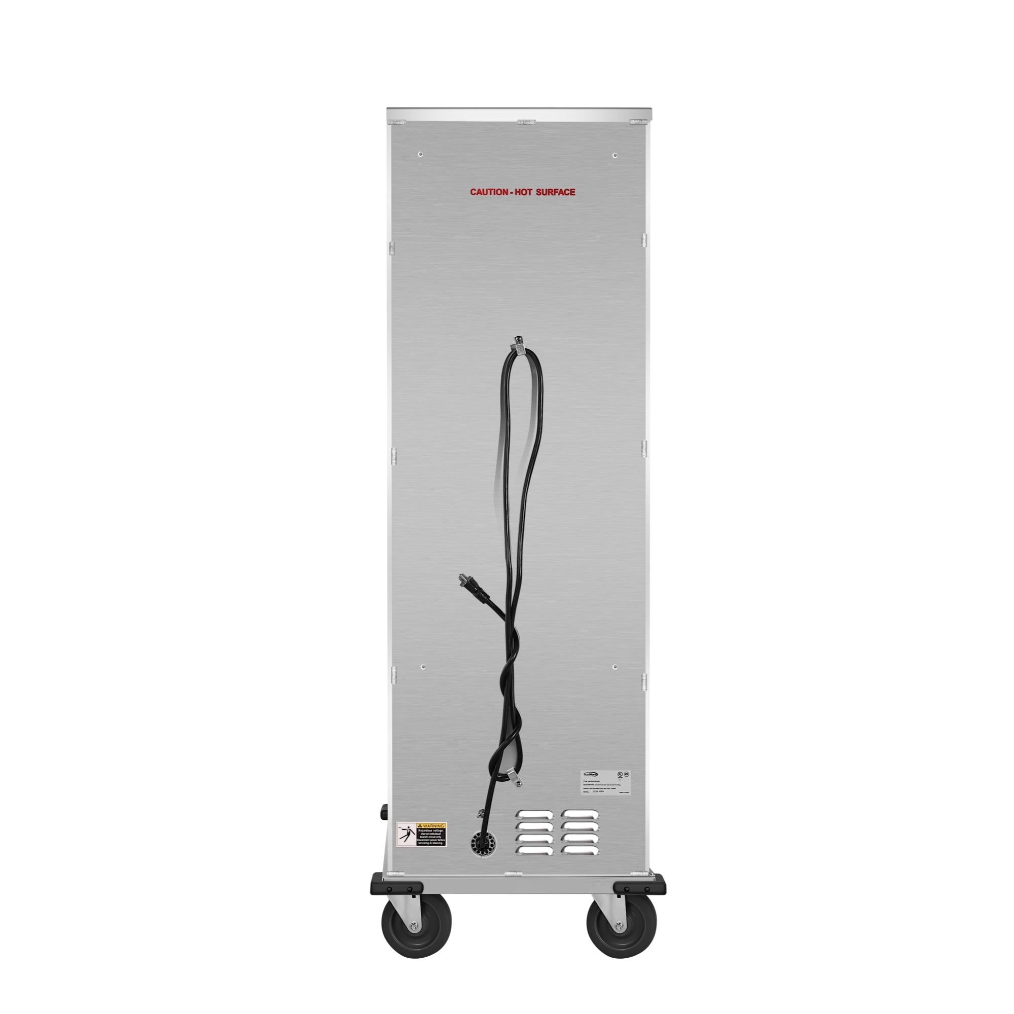 33 in. Commercial Non-Insulated Heated Holding Cabinet with Wire Racks and Glass Door in Silver