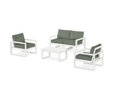 EDGE Sectional 4-Piece Deep Seating Set with Loveseat