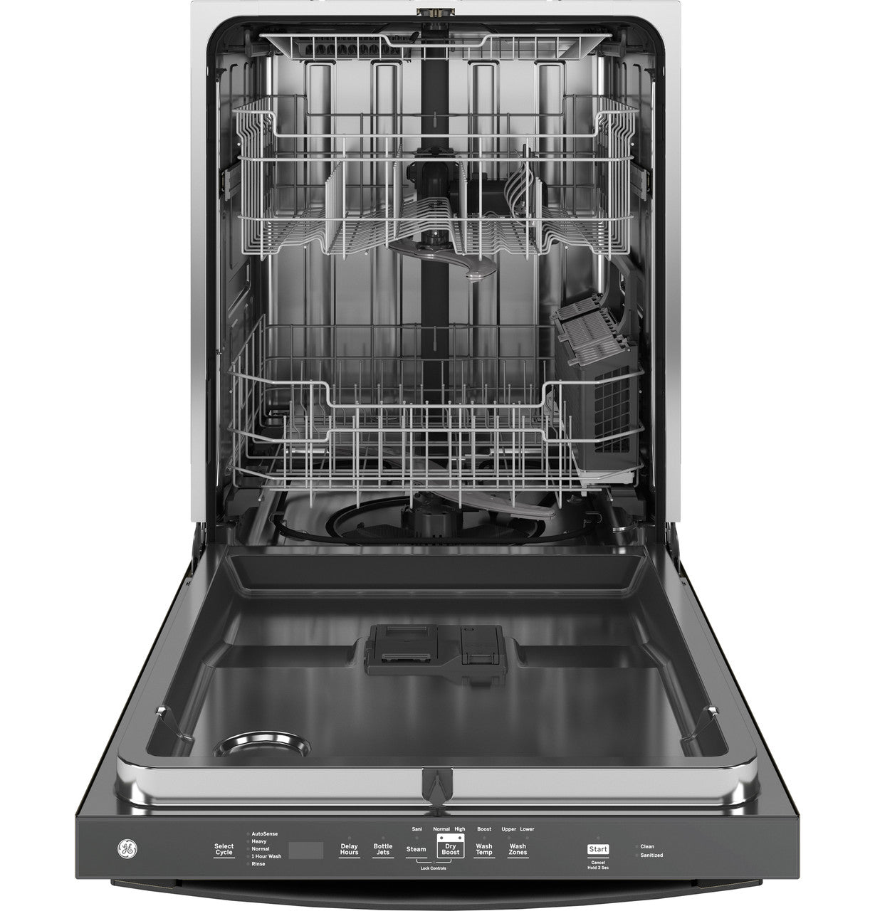 GE GE® ENERGY STAR® Top Control with Stainless Steel Interior Dishwasher with Sanitize Cycle