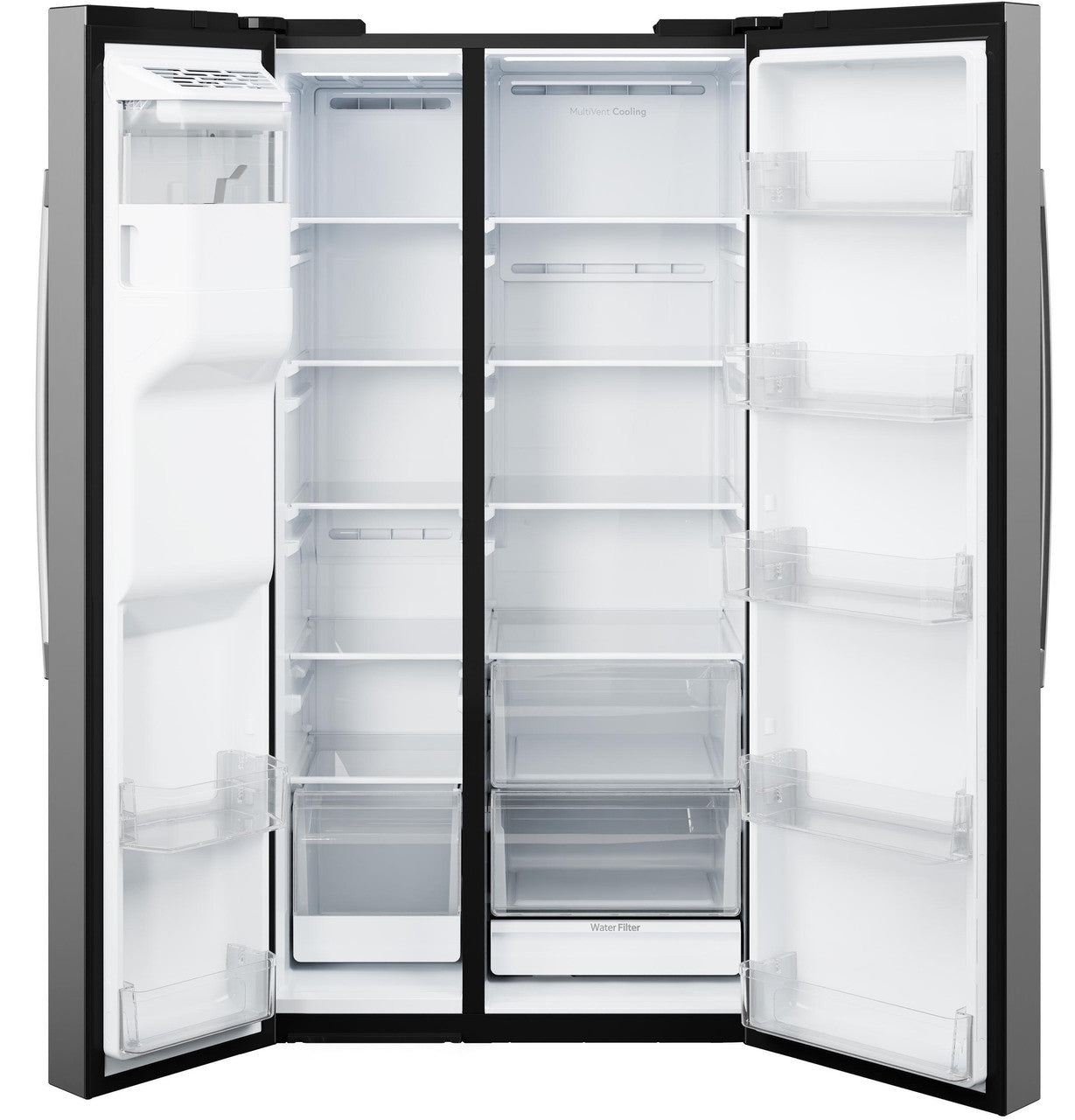 GE® 27.9 Cu. Ft. Side-By-Side Refrigerator with Extra Tall Dispenser and In-Door Icemaker