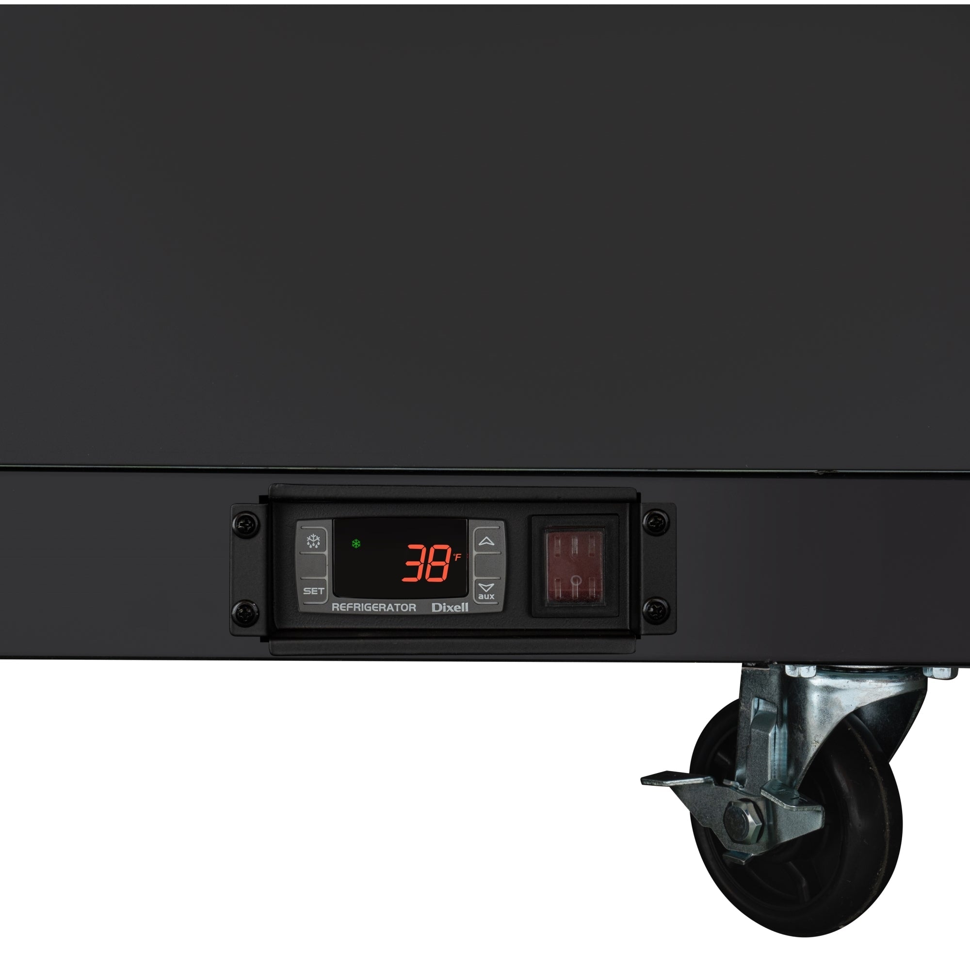95 in. Commercial Bottle Cooler in Black with Built-In Opener, ETL Listed, 30 cu. ft.