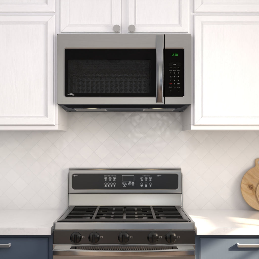 30 in. 1.5 cu.ft Over-the-Range Convection Microwave Oven in Black