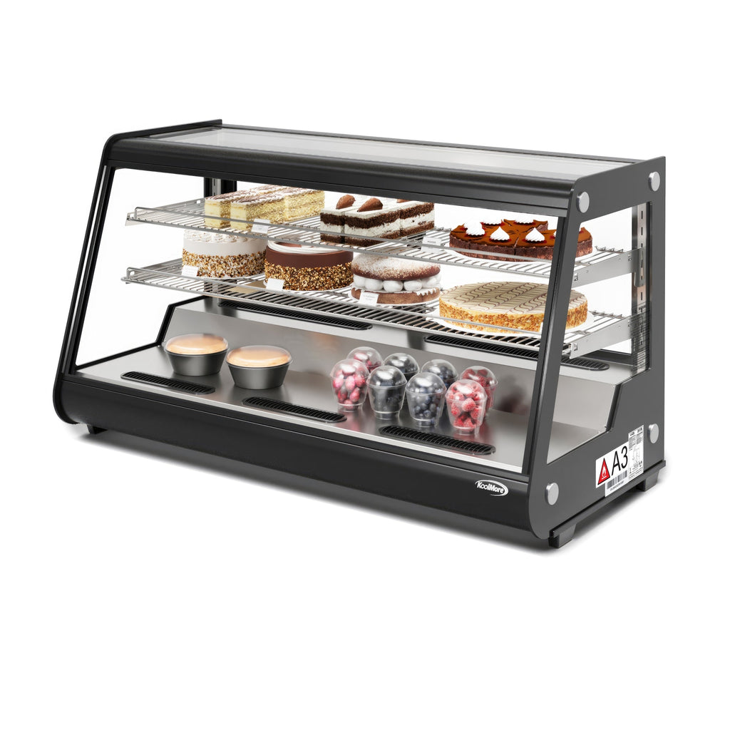 48 in. Countertop Bakery Display Refrigerator in Black, 7 cu. ft.