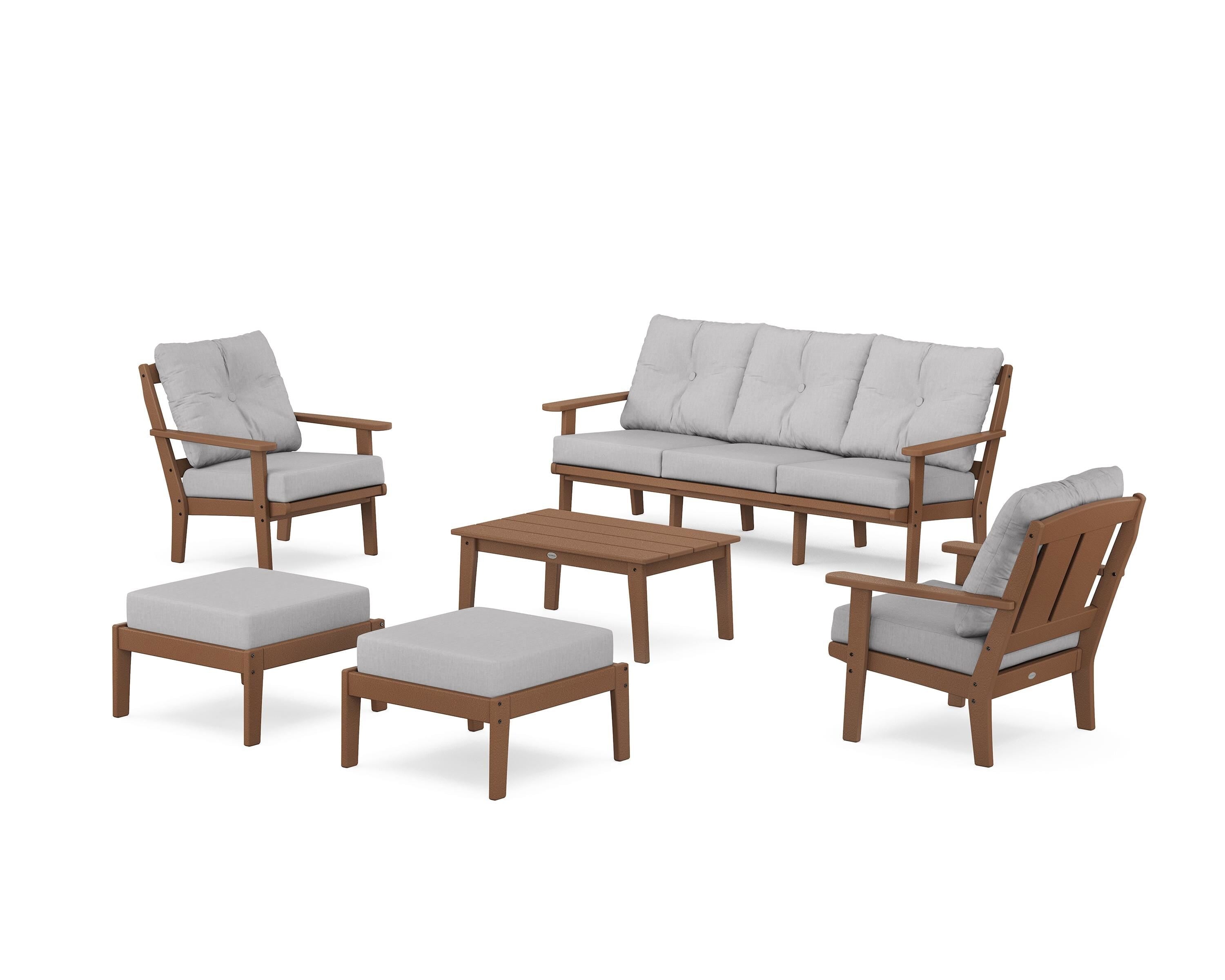 Mission 6-Piece Lounge Sofa Set