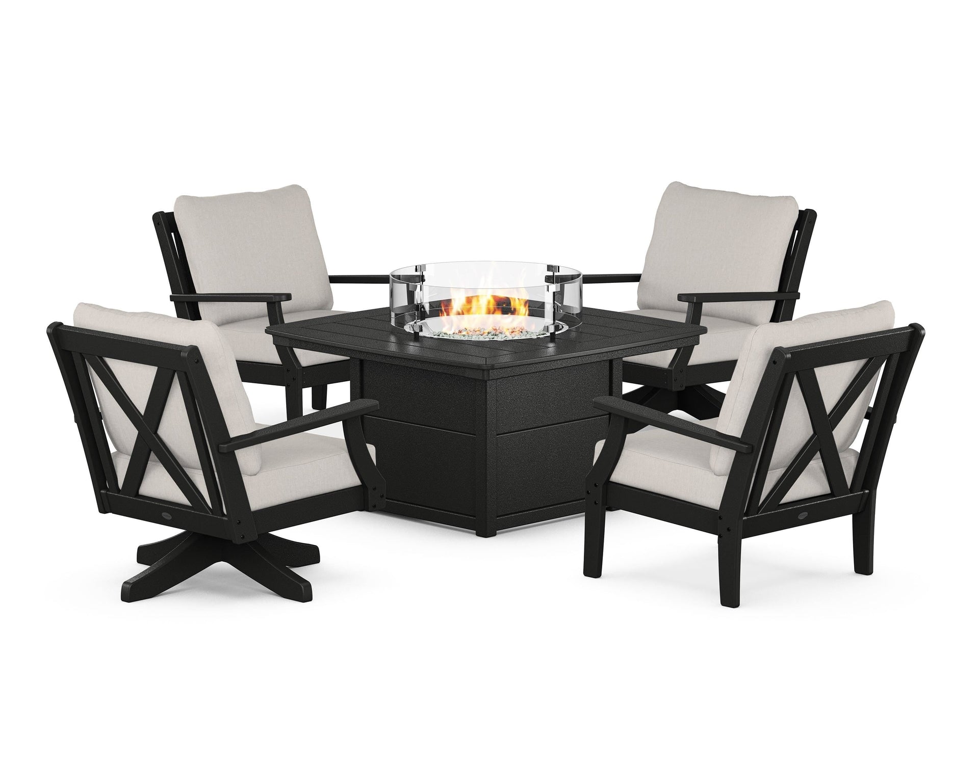 Braxton 5-Piece Deep Seating Set with Fire Table
