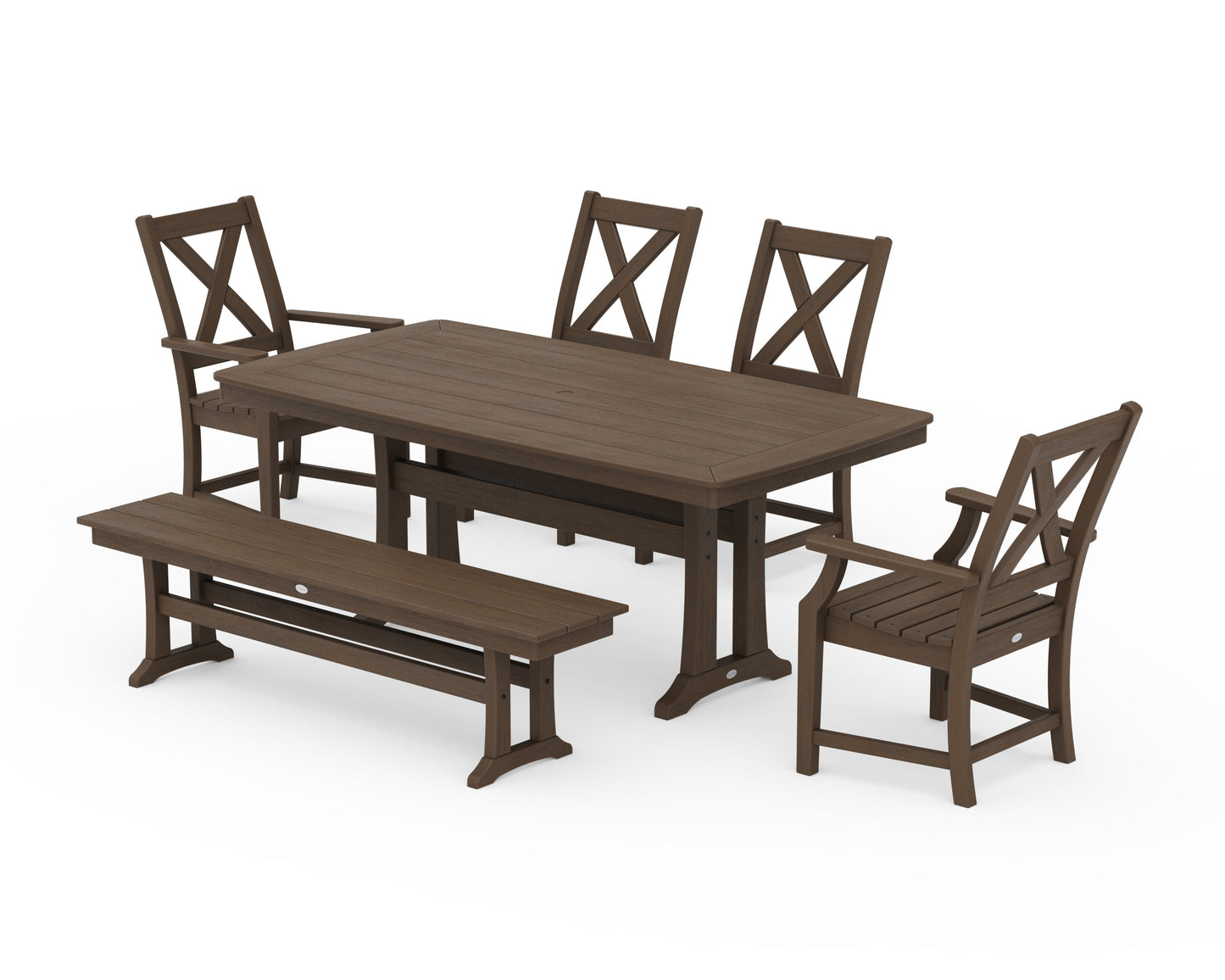 Braxton 6-Piece Dining Set with Trestle Legs