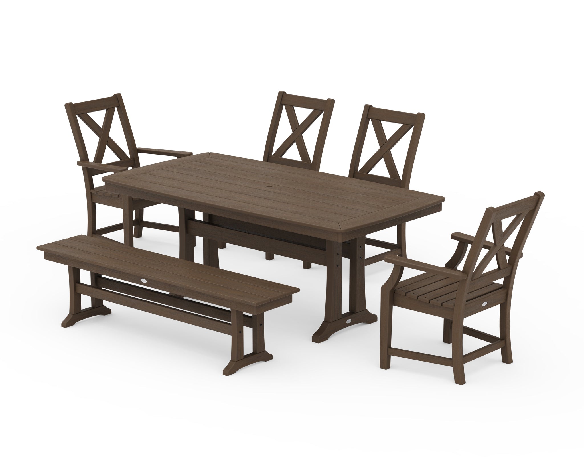Braxton 6-Piece Dining Set with Trestle Legs