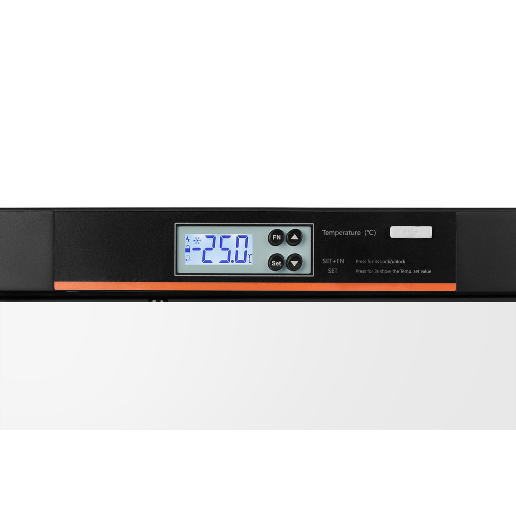 24 in. -25 C Undercounter Medical Freezer For Pharmacy / Laboratory With Dynamic Freeze, LED Display, Multi-Level Emergency Alarms, and Precise Temperature Control, 3.7 Cu. Ft.