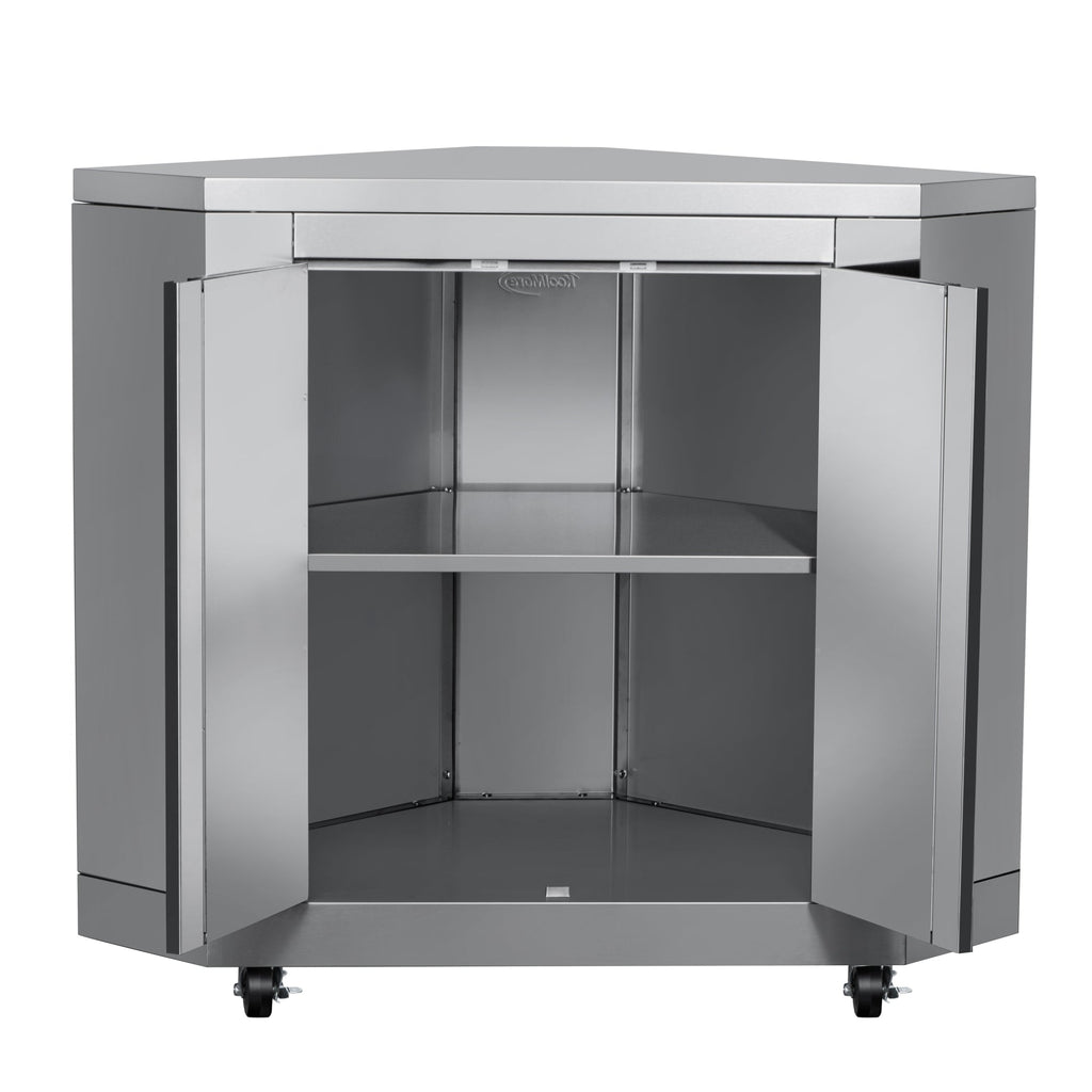 26 in. Stainless-Steel Corner Cabinet for Outdoor Kitchen (KM-OKS-CCAB)