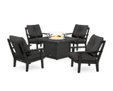 Prairie 5-Piece Deep Seating Set with Fire Pit Table