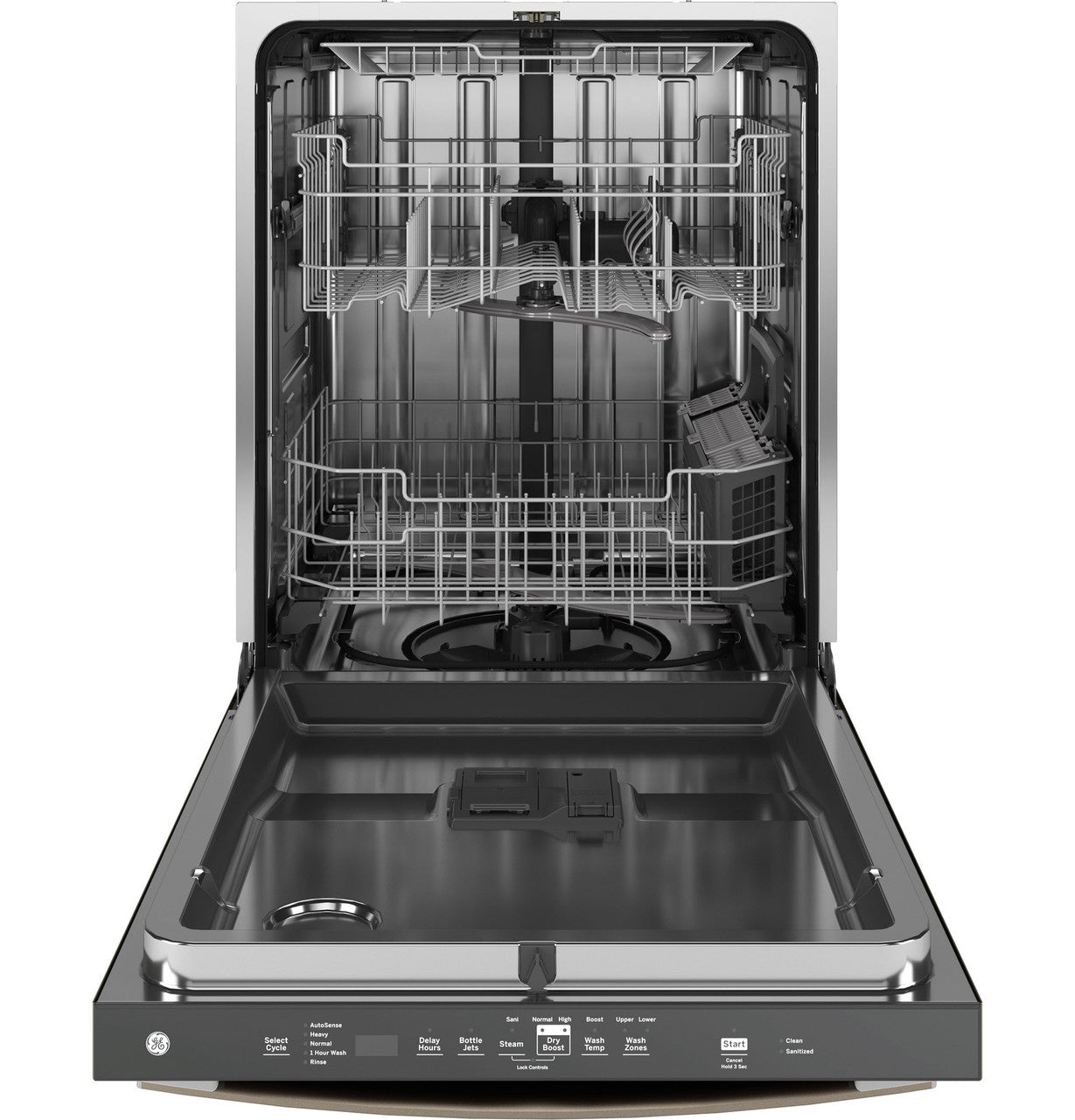 GE GE® ENERGY STAR® Fingerprint Resistant Top Control with Stainless Steel Interior Dishwasher with Sanitize Cycle