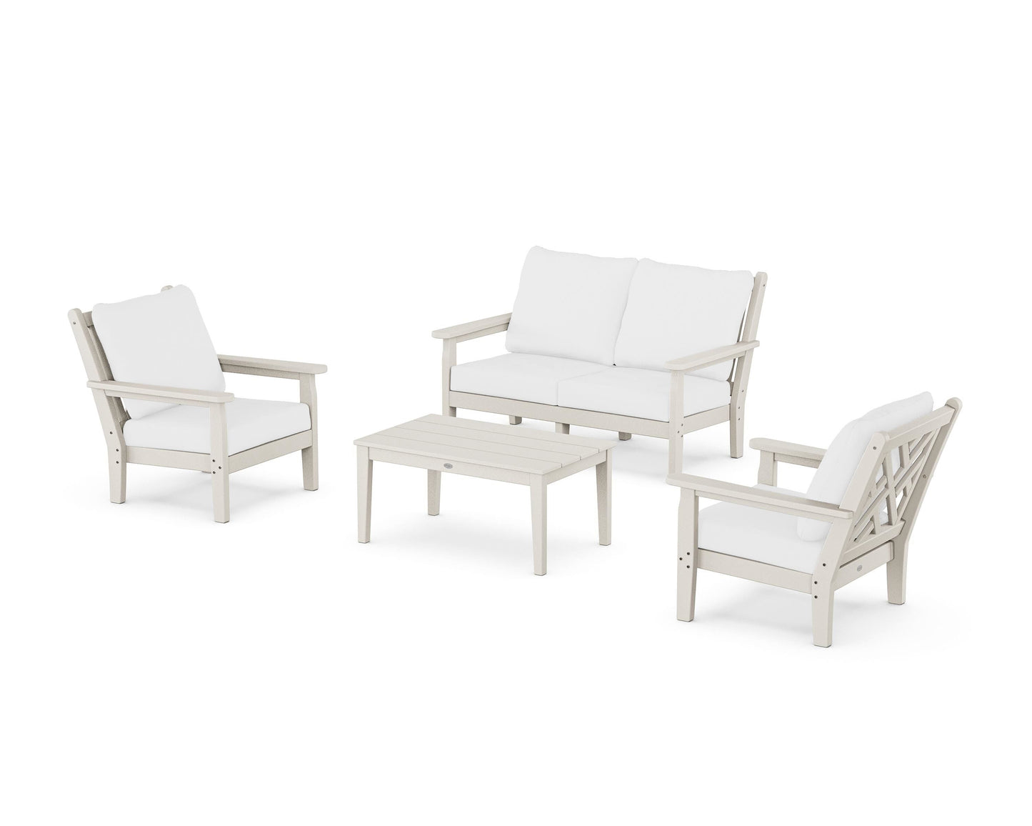 Chippendale 4-Piece Deep Seating Set with Loveseat