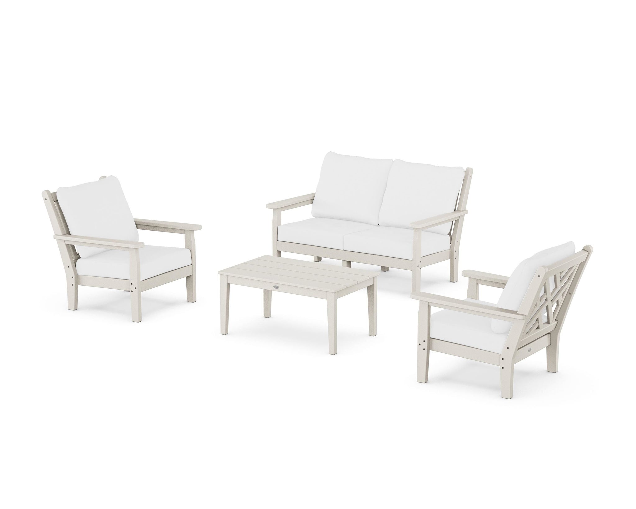 Chippendale 4-Piece Deep Seating Set with Loveseat