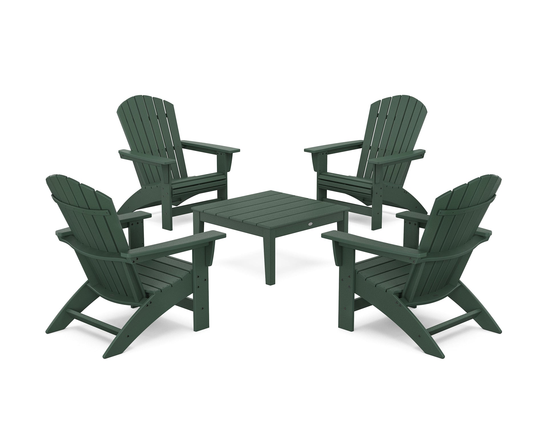 5-Piece Nautical Grand Adirondack Chair Conversation Group