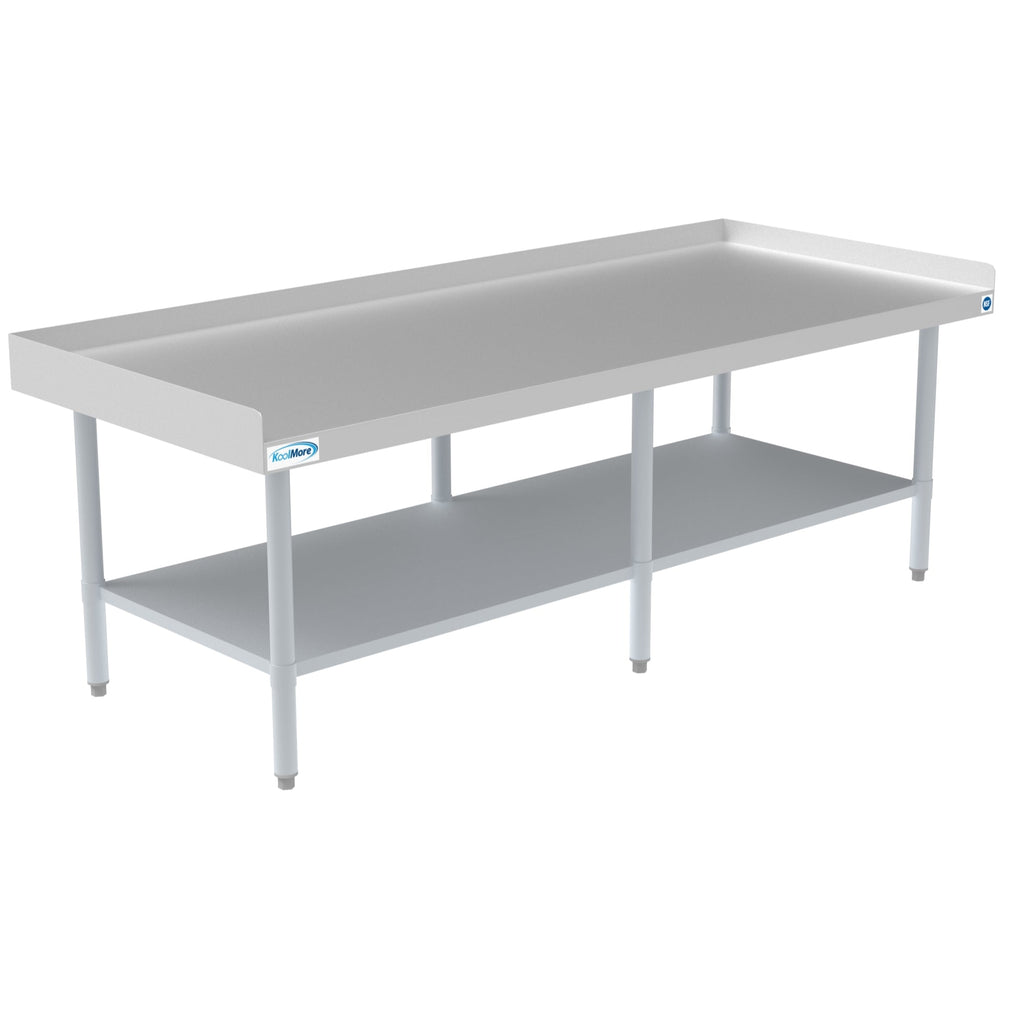 30" x 72" 16-Gauge Stainless Steel Equipment Stand with Galvanized Undershelf