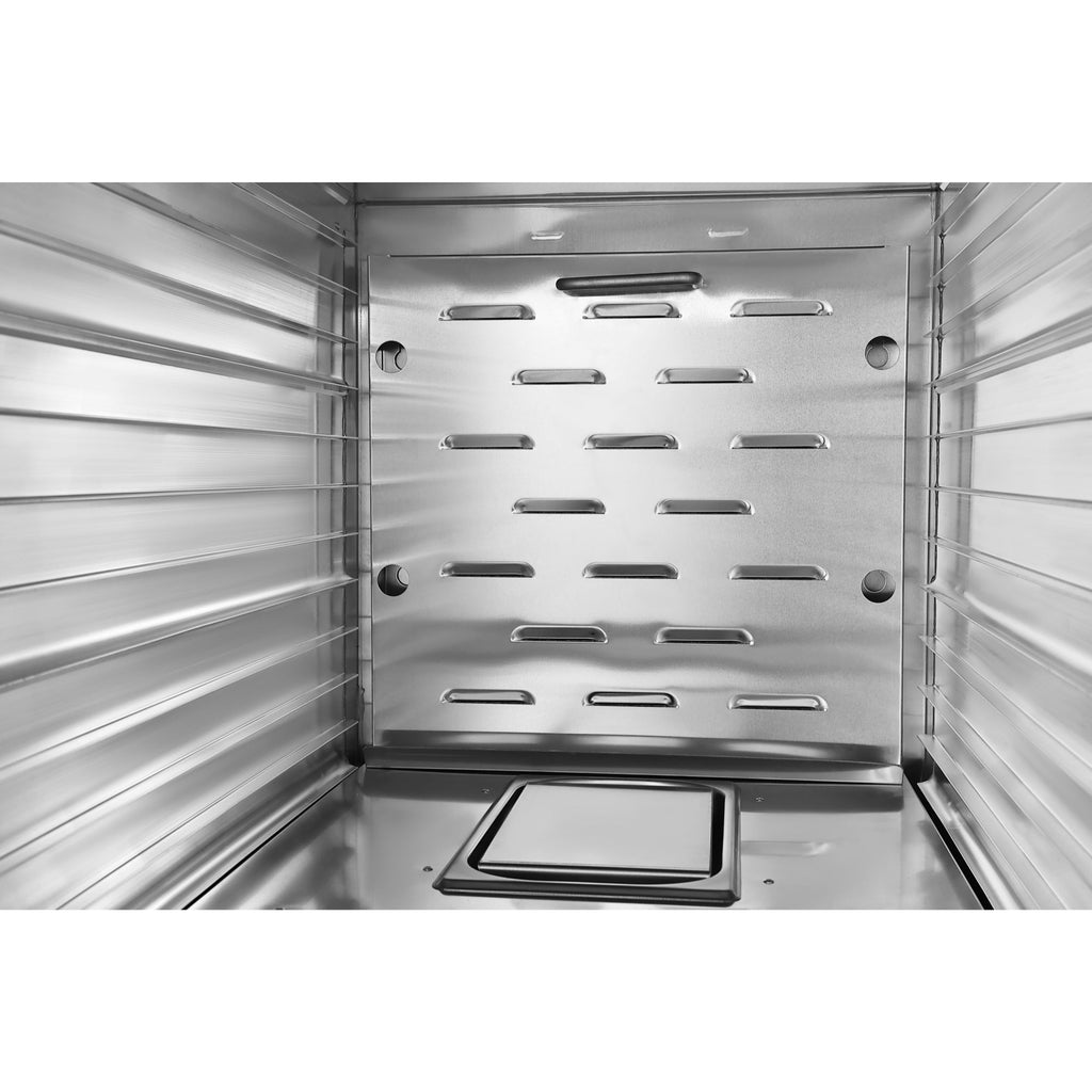 33 in. Commercial Non-Insulated Half Size Heated Holding/Proofing Cabinet with Glass Door and 12-Pan Capacity in Silver