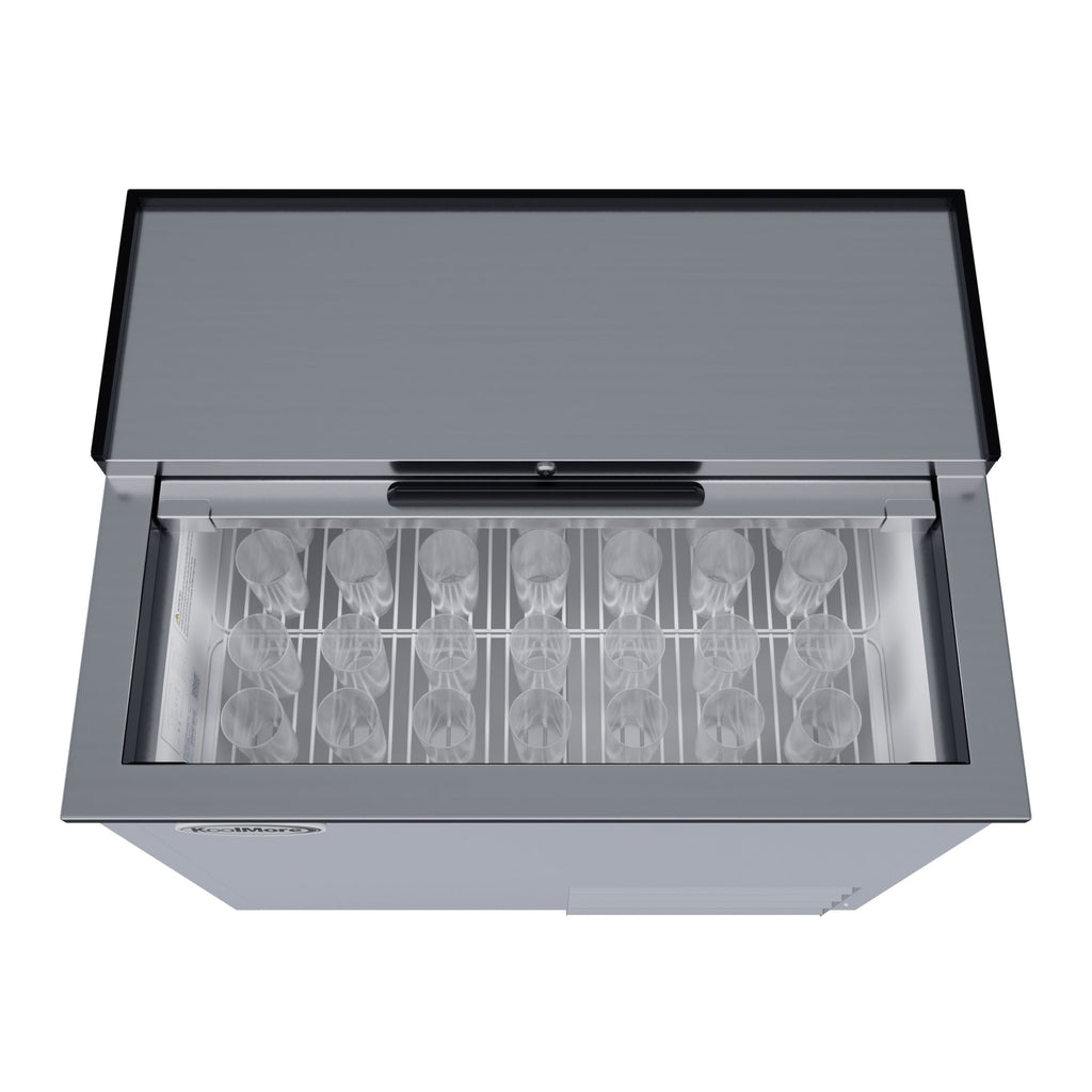 36 in. Commercial Glass Froster in Stainless Steel, ETL Listed, 9 cu. ft.