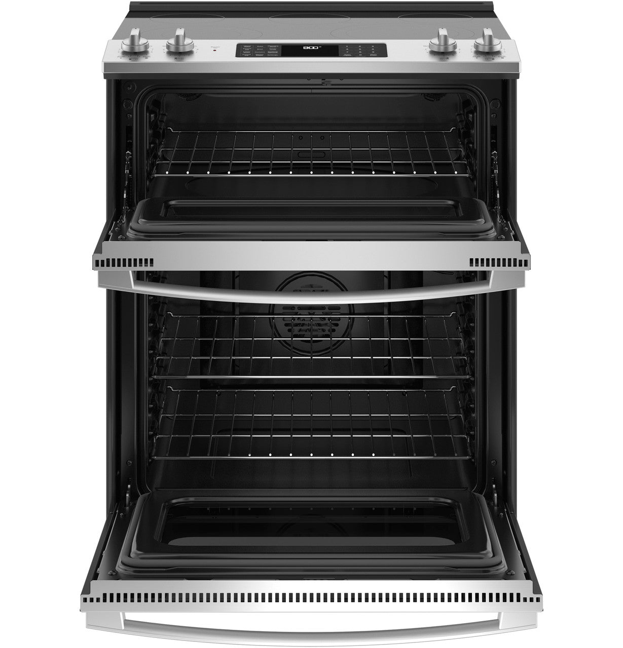 GE 30" Slide-In Electric Convection Double Oven Range